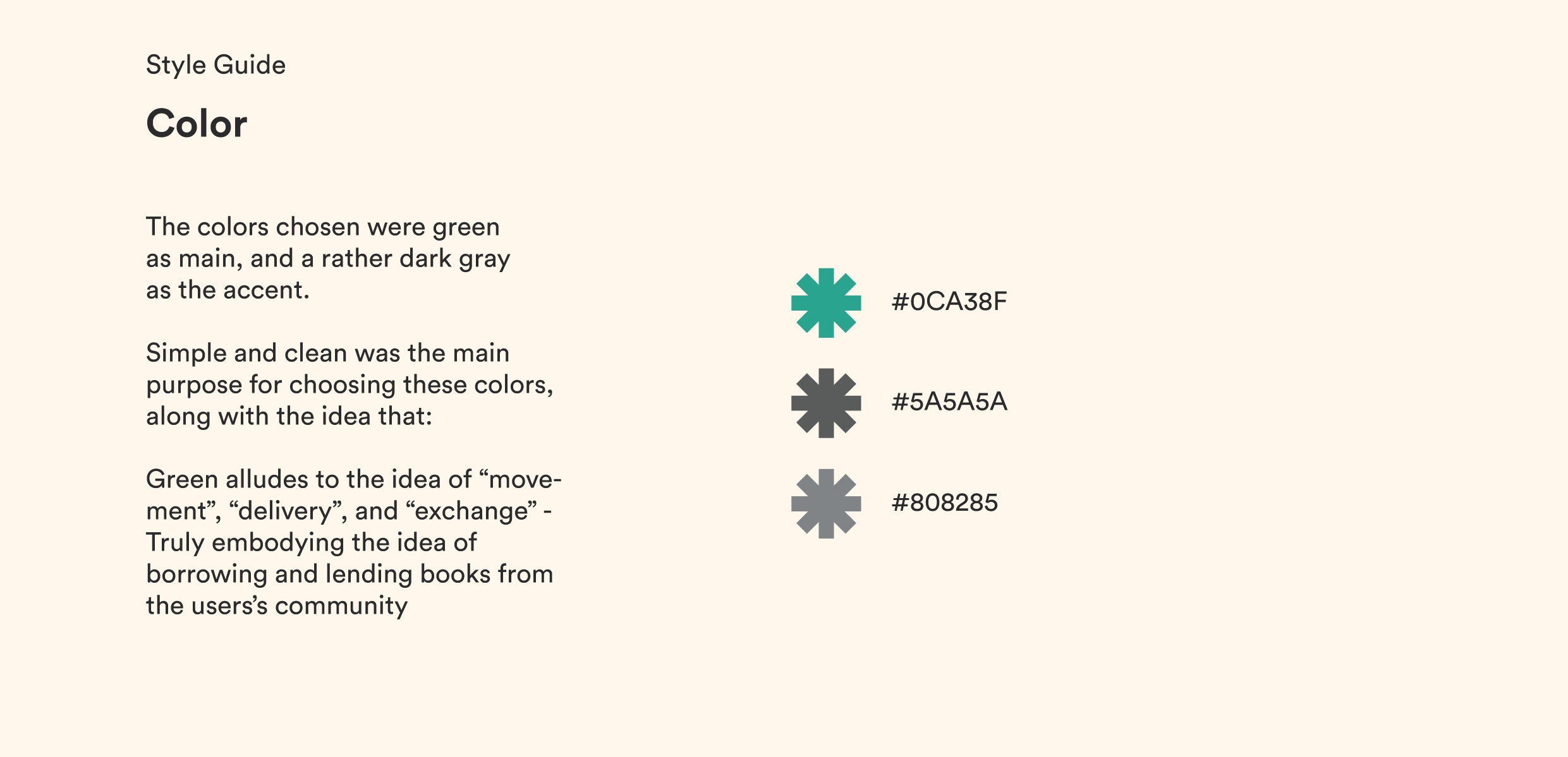 Style guide - color palette and design system