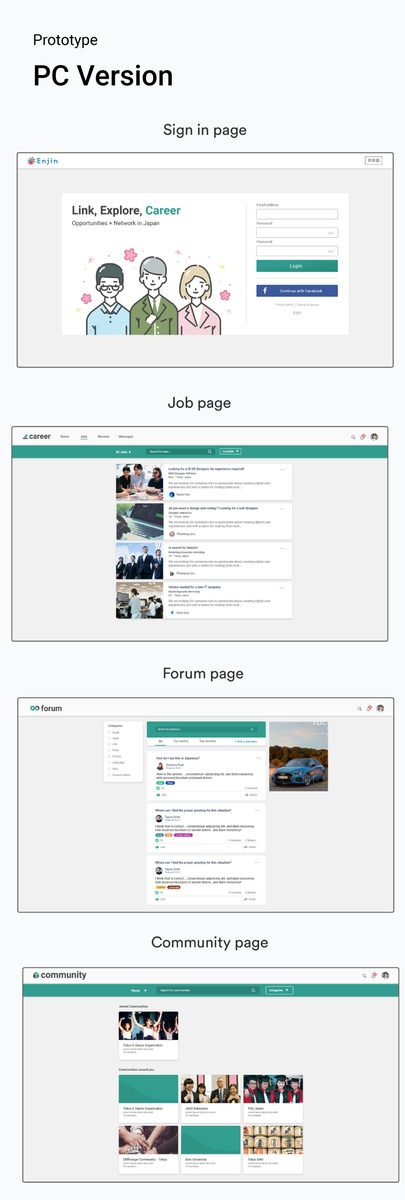 Mobile interface designs final