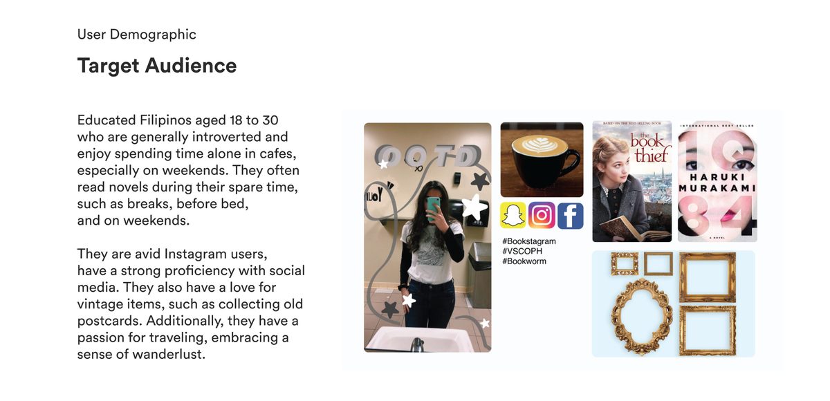 Target audience - educated Filipinos aged 18-30