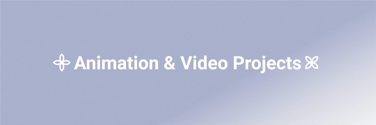 Animation and Video Projects Banner